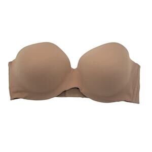 Ambrielle Strapless Underwire‎ Bra Tan Full Figure  Size 42DD